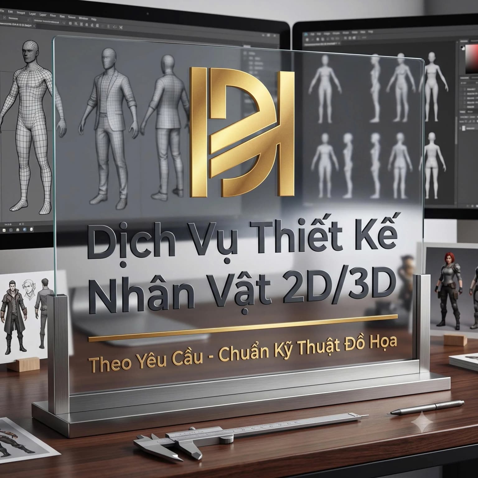 Dịch Vụ Thiết Kế Nhân Vật 2D/3D Theo Yêu Cầu - Chuẩn Kỹ Thuật Đồ Họa